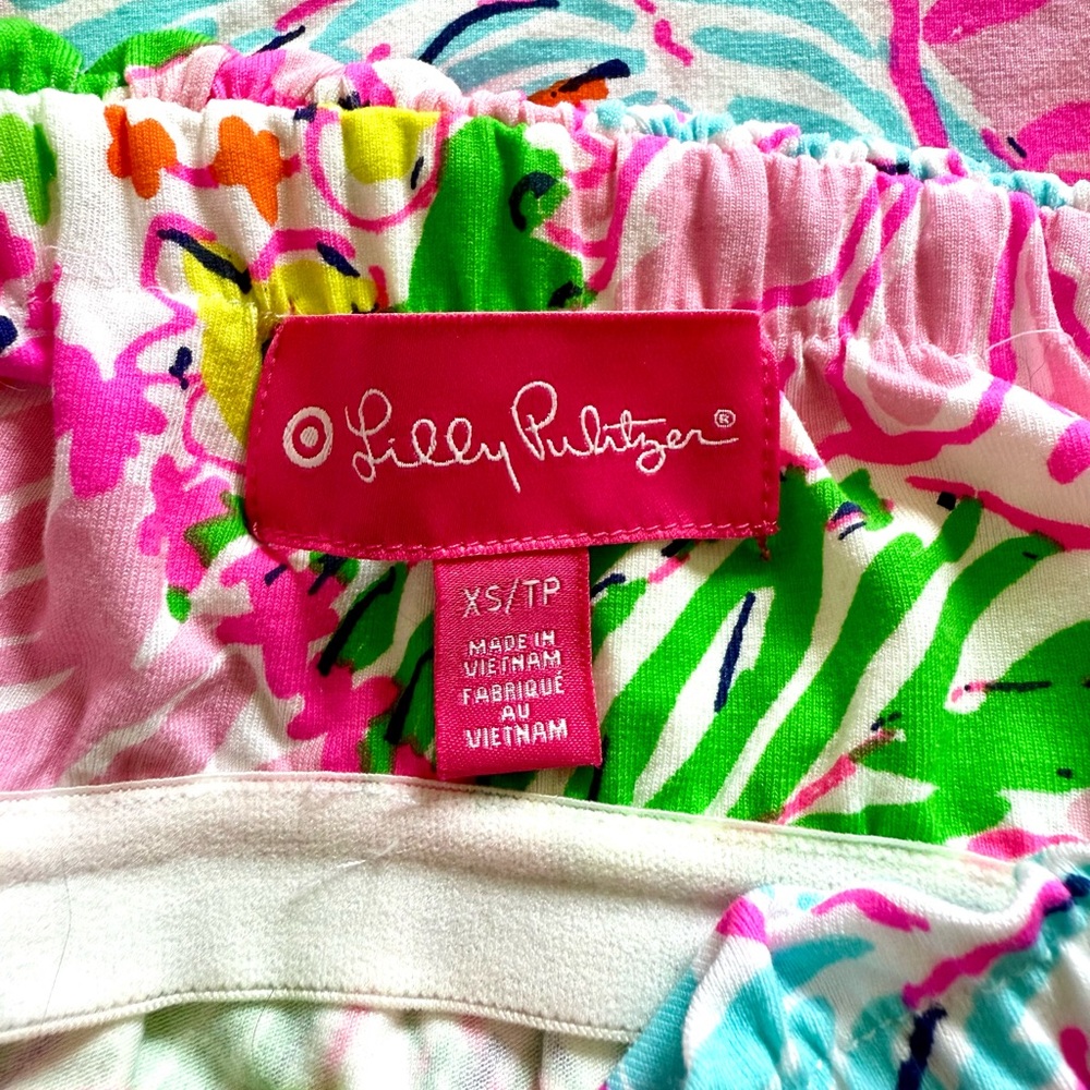 Lilly Pulitzer Multicolored Strapless Sundress Resort Wear - Picture 8 of 10